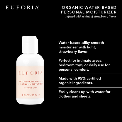 Organic Water-Based Personal Moisturizer in Strawberry
